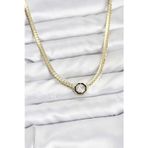 pilelistore Gold Renk Pirinç Zirkon Taşlı Kadın Kolye - TJ-BKO10792