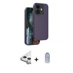 Pilelistore™ İphone 11 Kılıf Kıvılcım Çizgi Serisi - Siyah Joko Magic 5D Cam + Raze Metal Kamera Lens - Gs