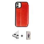 Pilelistore™ İphone 11 Kılıf Zirve Yansıma Serisi - Siyah Bilvis 3D Cam Ekran Koruyucu + Raze Metal Kamera Lens - Gs