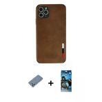 Pilelistore™ İphone 11 Pro Max Kılıf Doruk Asil Koleksiyonu - Siyah 34D Izgaralı Cam + Metal Kamera Lens Koruma Cam - Gs