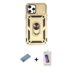 Pilelistore™ İphone 12 Pro Max Kılıf Ahenk Klasik - Siyah Joko 5D Cam + Shine Kamera Lens Koruma Cam - Gs