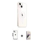 Pilelistore™ İphone 14 Kılıf Ahenk Yansıma Prime - Siyah Bilvis 3D Mat Cam Ekran Koruyucu + Shine Kamera Lens - Gs