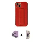 Pilelistore™ İphone 14 Kılıf Akış Doku - Siyah Bilvis 3D Cam Ekran Koruyucu + Raze Metal Kamera Lens - Gs