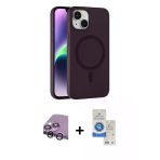 Pilelistore™ İphone 14 Kılıf Çekirdek Modern Prime - Şeffaf Royal Nano Ekran Koruyucu + Raze Metal Kamera Lens - Gs