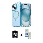 Pilelistore™ İphone 14 Kılıf Kıvılcım Form Prime - Şeffaf Royal Nano Ekran Koruyucu + Pvd Metal Kamera Lens - Gs