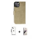 Pilelistore™ İphone 14 Kılıf Siluet Işık Serisi - Siyah Bilvis 3D Mat Cam Ekran Koruyucu + Shine Kamera Lens - Gs