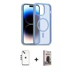 Pilelistore™ İphone 14 Kılıf Siluet Minimal Prime - Siyah Bilvis Hayalet Cam Ekran Koruyucu + Shine Kamera Lens - Gs