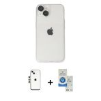 Pilelistore™ İphone 14 Kılıf Ufuk Minimal Özel Seri - Şeffaf Royal Nano Ekran Koruyucu + Shine Kamera Lens - Gs