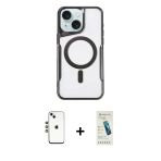 Pilelistore™ İphone 14 Kılıf Yadigar Klasik Özel Seri - Şeffaf Pasifik Cam Ekran Koruyucu + Shine Kamera Lens - Gs