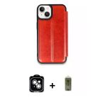 Pilelistore™ İphone 14 Kılıf Zirve Yansıma Serisi - Siyah Joko Magic 5D Hayalet Cam + Pvd Metal Kamera Lens - Gs