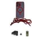 Pilelistore™ İphone 14 Pro Max Kılıf Eksen Özel Seri - Siyah Joko Magic 5D Hayalet Cam + Raze Metal Kamera Lens - Gs