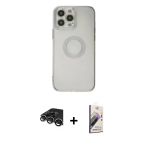 Pilelistore™ İphone 14 Pro Max Kılıf Kutup Klasik - Siyah Bilvis 3D Mat Cam Ekran Koruyucu + Raze Metal Kamera Lens - Gs