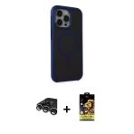 Pilelistore™ İphone 15 Pro Kılıf Çekirdek Yansıma Prime - Siyah Buffer Cam Ekran Koruyucu + Raze Metal Kamera Lens - Gs