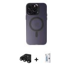 Pilelistore™ İphone 15 Pro Kılıf Kozmos Çizgi Prime - Siyah Bilvis 0.18Mm Plus Cam Ekran Koruyucu + Raze Metal Kamera Le