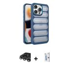 Pilelistore™ İphone 15 Pro Kılıf Yadigar Doku Özel Seri - Siyah Bilvis 0.18Mm Plus Cam Ekran Koruyucu + Raze Metal Kamer