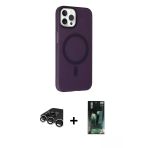 Pilelistore™ İphone 15 Pro Max Kılıf Çekirdek Modern Prime - Şeffaf 360 Full Body Arka Koruyucu + Raze Metal Kamera Lens