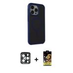 Pilelistore™ İphone 15 Pro Max Kılıf Çekirdek Yansıma Prime - Siyah Buffer Cam Ekran Koruyucu + Pvd Metal Kamera Lens -