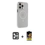 Pilelistore™ İphone 15 Pro Max Kılıf Kıvılcım Asil Özel Seri - Siyah Buffer Cam Ekran Koruyucu + Pvd Metal Kamera Lens -