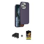 Pilelistore™ İphone 15 Pro Max Kılıf Kıvılcım Çizgi Serisi - Siyah Buffer Cam Ekran Koruyucu + Raze Metal Kamera Lens -