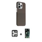 Pilelistore™ İphone 15 Pro Max Kılıf Kozmos Klasik Prime - Şeffaf 360 Full Body Arka Koruyucu + Pvd Metal Kamera Lens -
