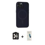Pilelistore™ İphone 15 Pro Max Kılıf Kutup Serisi - Şeffaf Pasifik Cam Ekran Koruyucu + Pvd Metal Kamera Lens - Tu