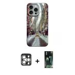 Pilelistore™ İphone 15 Pro Max Kılıf Nova Doku Prime - Şeffaf 360 Full Body Arka Koruyucu + Pvd Metal Kamera Lens - Gs