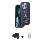 Pilelistore™ İphone 15 Pro Max Kılıf Nova Form Koleksiyonu - Siyah Bilvis 0.18Mm Plus Cam Ekran Koruyucu + Raze Metal Ka
