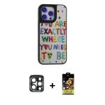 Pilelistore™ İphone 15 Pro Max Kılıf Odak Klasik Serisi - Siyah Buffer Cam Ekran Koruyucu + Pvd Metal Kamera Lens - Lt