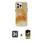 Pilelistore™ İphone 15 Pro Max Kılıf Ufuk Doku Prime - Siyah Buffer Cam Ekran Koruyucu + Pvd Metal Kamera Lens - Gı