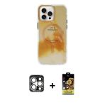 Pilelistore™ İphone 15 Pro Max Kılıf Ufuk Doku Prime - Siyah Buffer Cam Ekran Koruyucu + Pvd Metal Kamera Lens - Gs