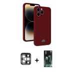 Pilelistore™ İphone 15 Pro Max Kılıf Vadi Çizgi Prime - Siyah 360 Mat Full Body Arka Koruyucu + Pvd Metal Kamera Lens -