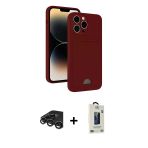 Pilelistore™ İphone 15 Pro Max Kılıf Vadi Çizgi Prime - Siyah Bilvis Hayalet Cam Ekran Koruyucu + Raze Metal Kamera Lens