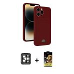 Pilelistore™ İphone 15 Pro Max Kılıf Vadi Çizgi Prime - Siyah Buffer Cam Ekran Koruyucu + Pvd Metal Kamera Lens - Gı