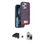 Pilelistore™ İphone 15 Pro Max Kılıf Vadi Klasik Serisi - Siyah Vanessa Magic Hayalet Cam + Raze Metal Kamera Lens - Gs