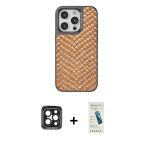 Pilelistore™ İphone 15 Pro Max Kılıf Vadi Özel Seri - Şeffaf Pasifik Cam Ekran Koruyucu + Pvd Metal Kamera Lens - Sh