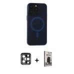 Pilelistore™ İphone 15 Pro Max Kılıf Yadigar Işık - Siyah Bilvis Hayalet Cam Ekran Koruyucu + Pvd Metal Kamera Lens - Lt