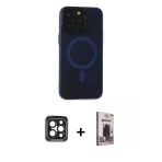 Pilelistore™ İphone 15 Pro Max Kılıf Yadigar Işık - Siyah Bilvis Hayalet Cam Ekran Koruyucu + Pvd Metal Kamera Lens - Sh
