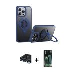 Pilelistore™ İphone 15 Pro Max Kılıf Zirve Çizgi Prime - Şeffaf 360 Full Body Arka Koruyucu + Raze Metal Kamera Lens - L