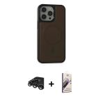 Pilelistore™ İphone 15 Pro Max Kılıf Zirve Işık Serisi - Siyah Bilvis 3D Mat Cam Ekran Koruyucu + Raze Metal Kamera Lens