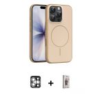 Pilelistore™ İphone 16 Pro Max Kılıf Atlas Asil Prime - Siyah Bilvis 3D Cam Ekran Koruyucu + Pvd Metal Kamera Lens - Gs