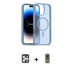 Pilelistore™ İphone 16 Pro Max Kılıf Siluet Minimal Prime - Siyah Joko Magic 5D Hayalet Cam + Pvd Metal Kamera Lens - Gs