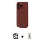 Pilelistore™ İphone 16 Pro Max Kılıf Vadi Çizgi Prime - Siyah Bilvis 3D Cam Ekran Koruyucu + Pvd Metal Kamera Lens - Gs
