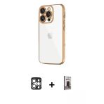 Pilelistore™ İphone 16 Pro Max Kılıf Vadi Minimal - Siyah Bilvis Hayalet Cam Ekran Koruyucu + Pvd Metal Kamera Lens - Gs