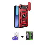 Pilelistore™ İphone 17 Air Kılıf Ahenk Klasik - Siyah 360 Mat Full Body Arka Koruyucu + Bilvis Titan Kamera Lens - Gs