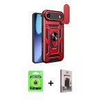 Pilelistore™ İphone 17 Air Kılıf Ahenk Klasik - Siyah Bilvis Hayalet Cam Ekran Koruyucu + Raze Metal Kamera Lens - Gs