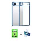 Pilelistore™ İphone 17 Air Kılıf Vadi Minimal - Siyah 3D Antistatik Cam Ekran Koruyucu + Raze Metal Kamera Lens - Gs