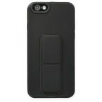 pilelistore iPhone 6 Mega Standlı Siyah Silikon Kılıf
