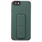 pilelistore iPhone 6 Mega Standlı Yeşil Silikon Kılıf