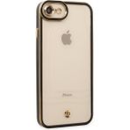 pilelistore iPhone 7 Liva Lens Siyah Silikon Kılıf
