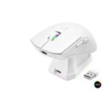 pilelistore Kablosuz Gaming Rgb Mouse Şarj Standlı - Beyaz MF1215W